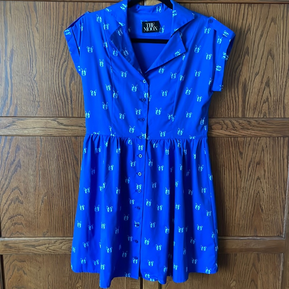 ModCloth Boston Terrier dress, sz small